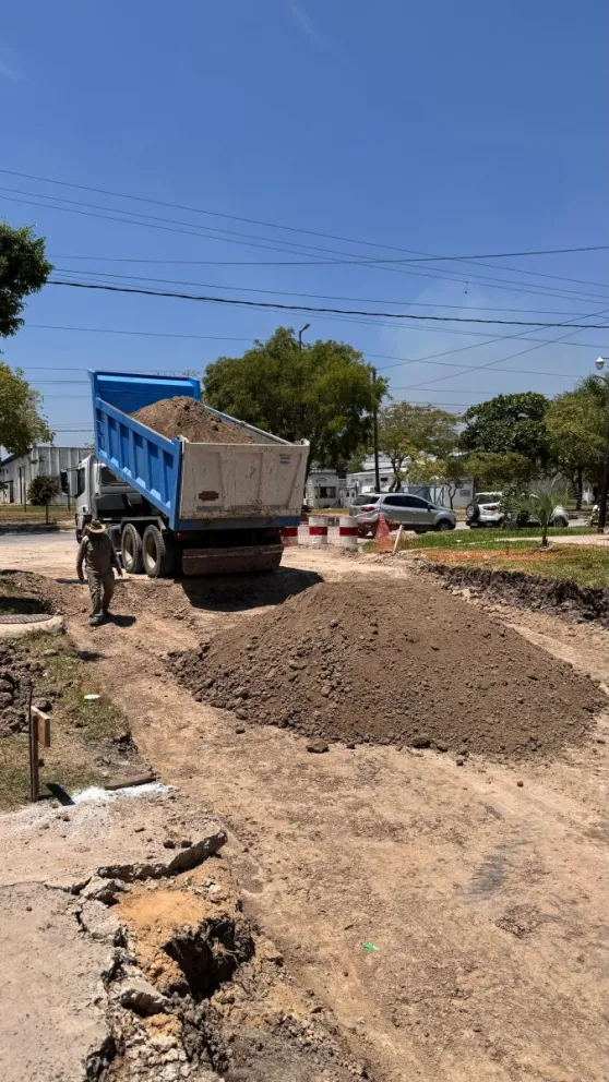 Avanzan trabajos de pavimentación de la calle Martín Rodríguez
