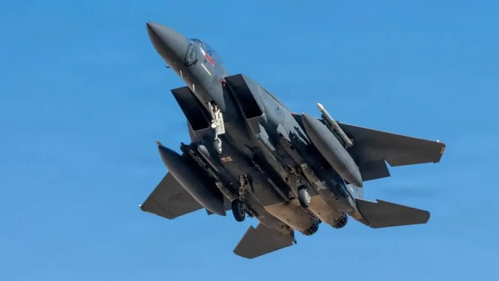 Uno de los aviones de combate de EE.UU