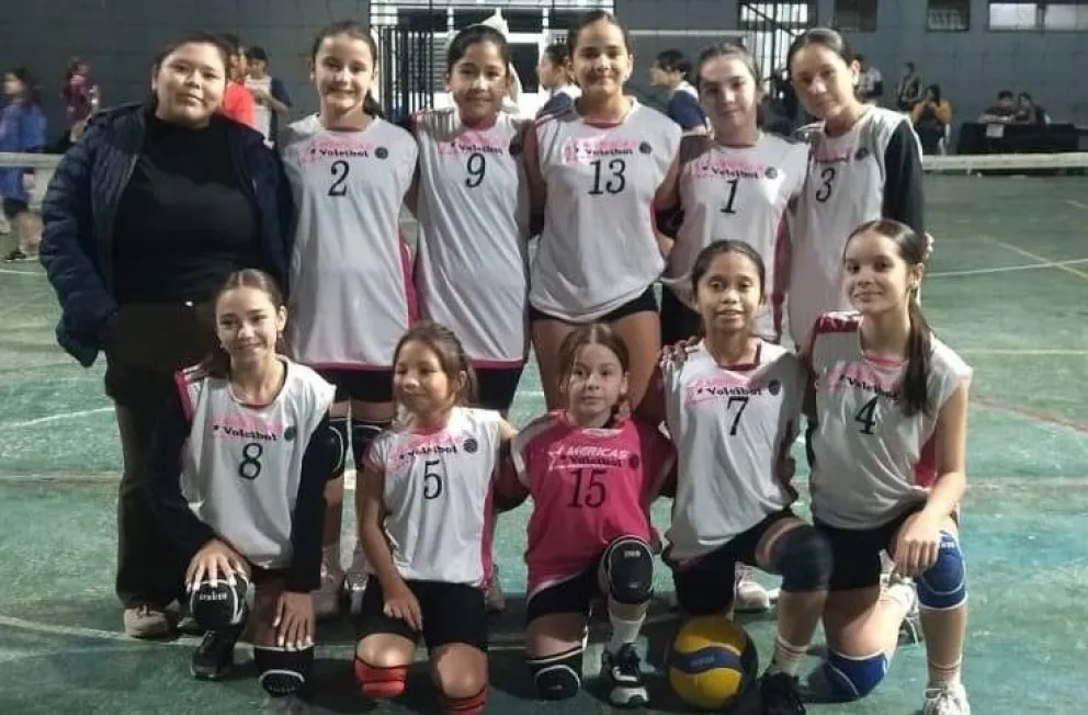 FOTO: Formación de Vialidad Provincial que compite en la categoría Sub 12 Femenino.